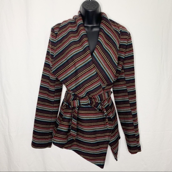 ANTHROPOLOGY JACK Wool Blend Belted Wrap Jacket - Picture 4 of 16